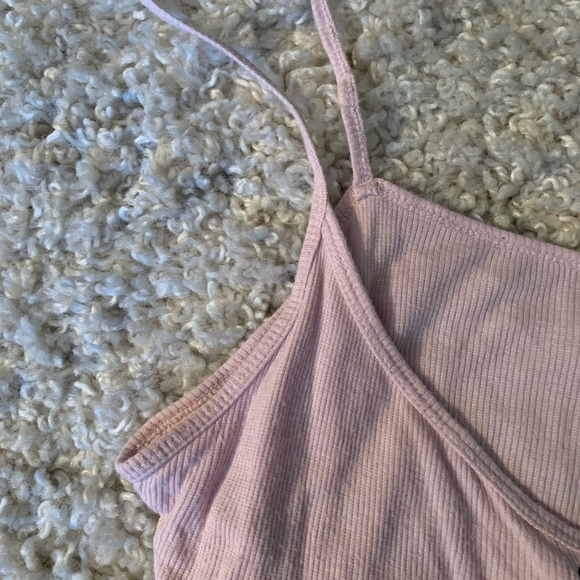 Pink Laced up Tank - Picture 3 of 4